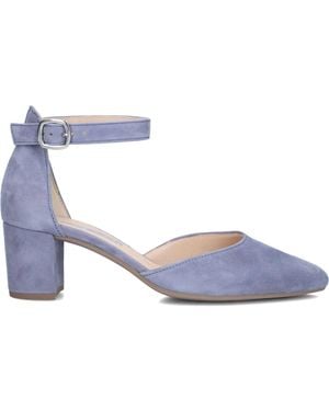 Gabor Blau Elegante Sandalen Mit Blockabsatz