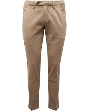 Roy Rogers Slim-Fit Trousers - Natural