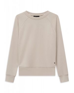 Bugatti Wide Sportief Sweatshirt - Naturel