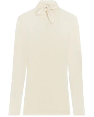 Lemaire Perlbluse Mit Patches - Weiß