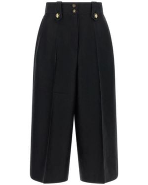 Zimmermann Cropped Trousers - Negro