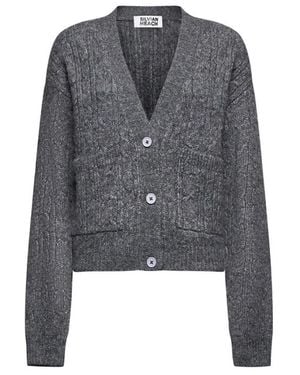 Silvian Heach Kompakter Cardigan Mit V-Ausschnitt - Schwarz
