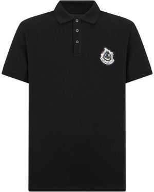 Moncler Logo Patch Polo - Zwart