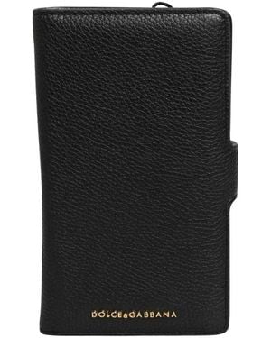 Dolce & Gabbana Calfskin Leather Phone Case - Schwarz
