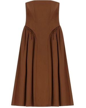 Imperial Midi Dresses - Marrón