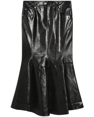 Max Mara Leather Skirts - Zwart