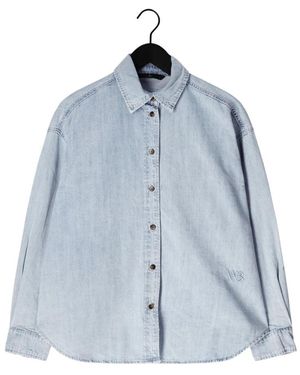 WITHBLACK Wblfrancisca Ls Denim Shirt - Blauw