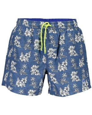 North Sails Polyester-Badebekleidung Mit Uv-Schutz - Blau