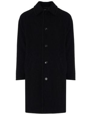 A.P.C. Single-Breasted Coats - Negro