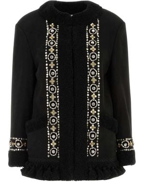 Valentino Garavani Caban Pelliccia - Zwart