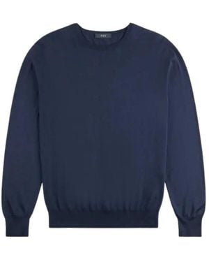Fay Round-Neck Knitwear - Blue
