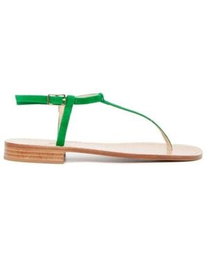 Paolo Ferrara Flat Sandals - Verde