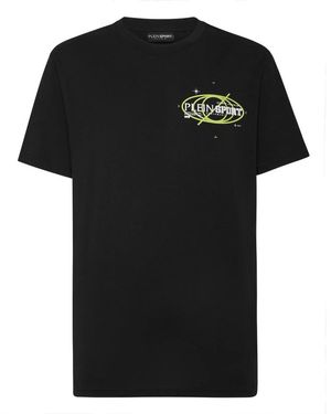 Philipp Plein Tops ,Zwart ,Katoen T-Shirt Ronde Hals