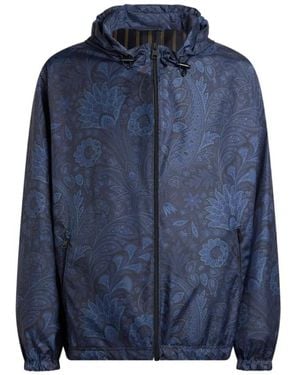 Etro Hooded Jacket - Blauw