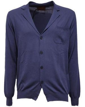 Hōsio Ius18100M28 Cardigan - Blau