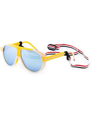 Thom Browne Injection Aviator Zonnebril - Blauw