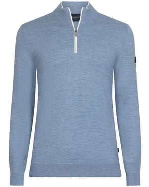 Cavallaro Napoli Fontanio Half Zip Pullover - Blauw