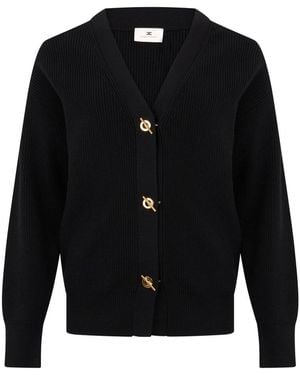 Elisabetta Franchi Cardigans - Black