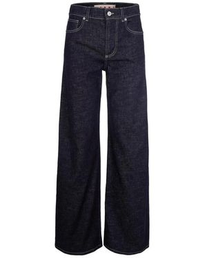 Marni Jeans ,Blauw ,Katoen Wide Jeans