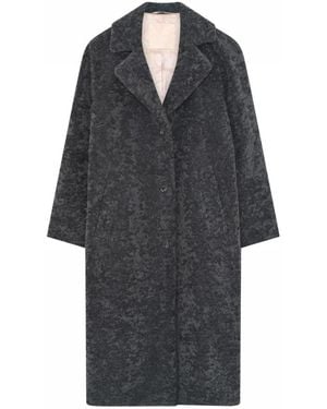 GUSTAV Galia Fake Fur Coat - Schwarz