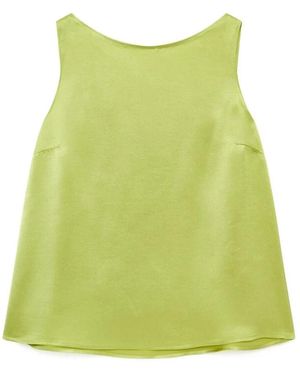 Maliparmi Sleeveless Tops - Green