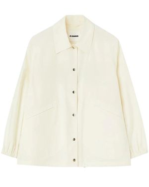 Jil Sander Jassen ,Lichtgewicht Jas - Naturel