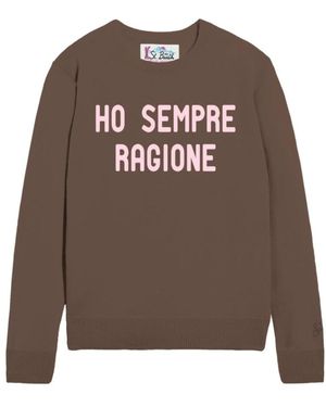 MC2 Saint Barth Round-Neck Knitwear - Brown