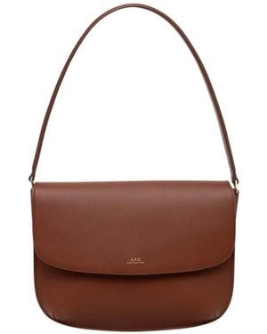 A.P.C. Sarah Schultertasche - Braun