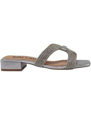Bibi Lou Heeled Mule - Grijs