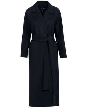 Max Mara Jassen ,Blauw ,Wol Poldo Robe Coat