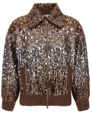 Brunello Cucinelli Cardigans - Brown