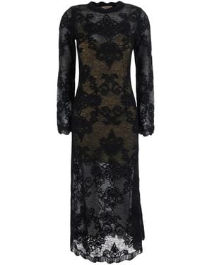 Twinset Kleedjes ,Zwart ,Lange Jurk