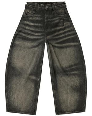 DIESEL Jeans ,Zwart ,Wijde Jeans - Grijs