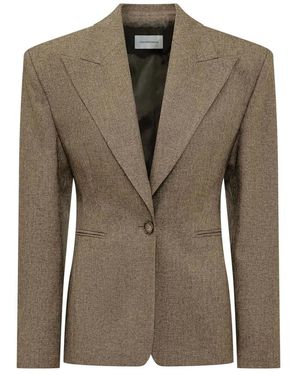 ANDAMANE Jassen ,Bruin ,Toni Structu Blazer - Groen
