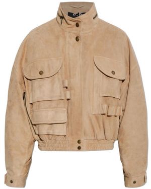 Balmain Leather Jackets - Neutro