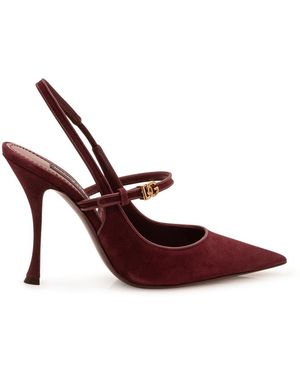 Dolce & Gabbana Slingback Wildleder Nappa - Rot