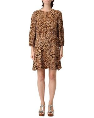 Twinset Short Dresses - Brown