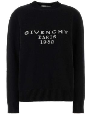 Givenchy Round-Neck Knitwear - Negro