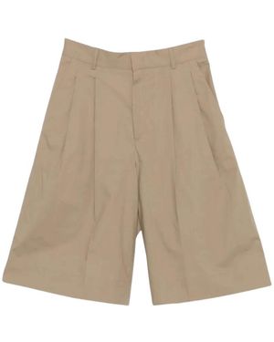 Soeur Korte Broeken ,Leer Imogen Lange Shorts - Naturel