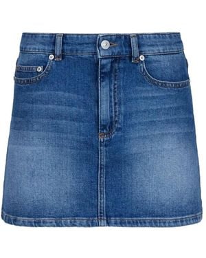 Chiara Ferragni Kurzer rock mit stilvollem design - Blau