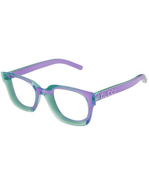 Gucci Lettering Sonnenbrille - Blau