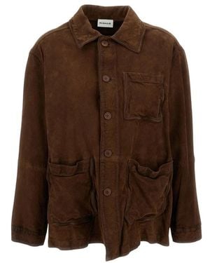 P.A.R.O.S.H. Leather Jackets - Brown