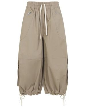 Co. Cropped Trousers - Brown