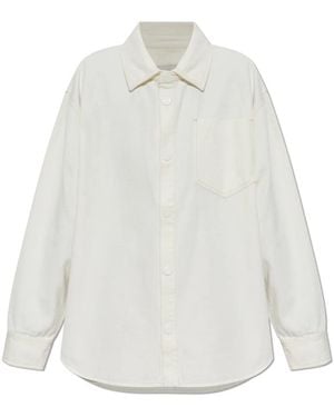 Ami Paris Denim Shirts - Blanc