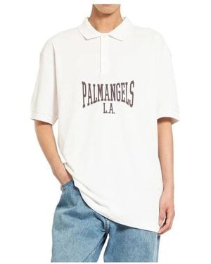 Palm Angels Polo Shirts - White