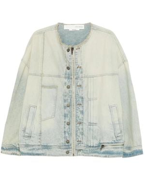Isabel Benenato Denim Jackets - Green