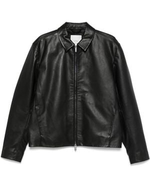Calvin Klein Leather Jackets - Black