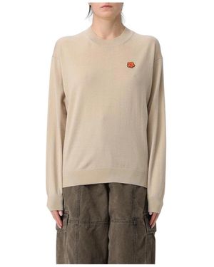 KENZO Round-Neck Knitwear - Neutro