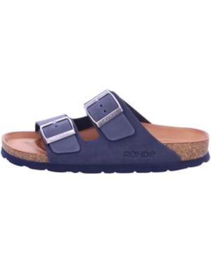 Rohde Türkise Damen Pantoletten - Blau