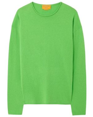 Guest In Residence Round-Neck Knitwear - Verde